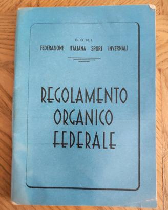 Regolamento organico federale FISI 1957
