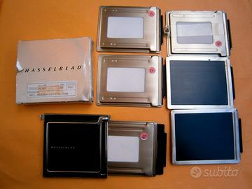 HASSELBLAD dorso x pellicole piane + 6 portapell