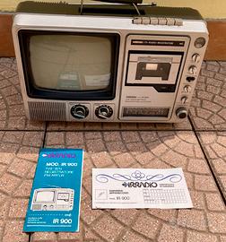 Raro TV RADIO CASSETTE Vintage IRRADIO anni 80