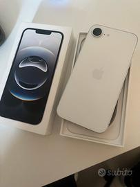 Cellulare iphone apple 16e bianco new