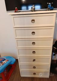 Cassettiera Shabby 6 cassetti 