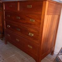 Comò vintage anni 900 con piano in marmo