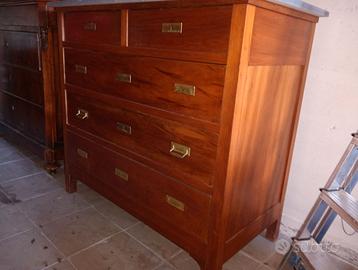 Comò vintage anni 900 con piano in marmo