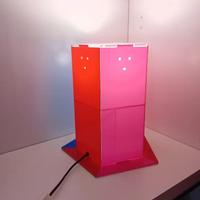 Lampada led in plex multicolor altezza cm 32