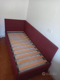 Letto con spalliere e 2° letto a scomparsa