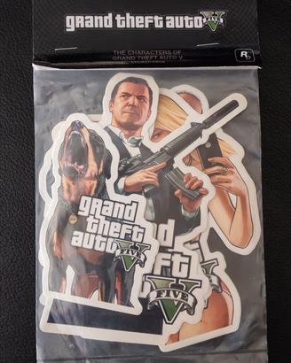 Set adesivi GTA V ufficiale dayone 2013