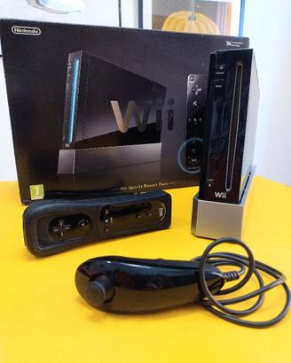 Nintendo Wii BLACK Sports Resort Pack PAL Boxata