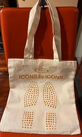 Shopping bag in cotone Tods-icons by icons. Nuova!