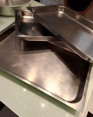teglia 1 + 1 omaggio professionali acciaio inox