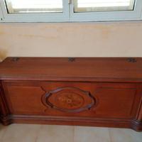 cassapanca in legno vintage 