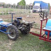 bcs falciatrice 4 ruote e carretto botte cisterna