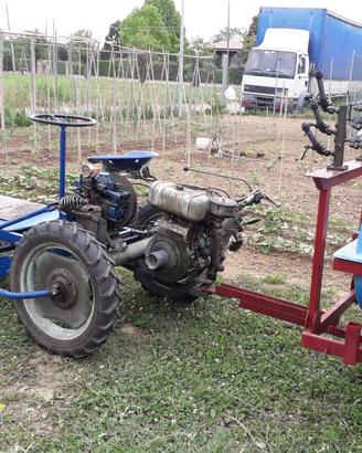 bcs falciatrice 4 ruote e carretto botte cisterna