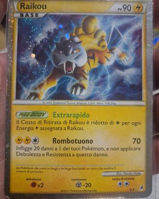carta pokemon Raikou SL9 Call of legends 