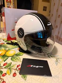 Casco nuovo D Hype bianco XS con visiera
