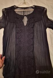 camicia donna 100% seta