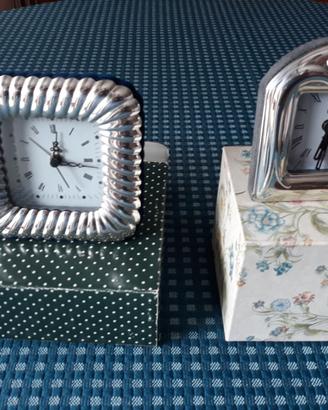 due orologi in argento
