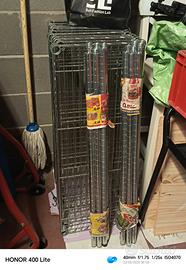 2 scaffalature metalliche 5x2