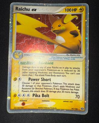Raichu ex Holo EX Emerald 97/106