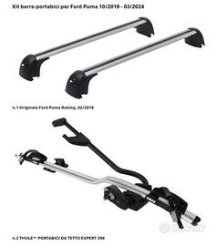 Kit barre-portabici per Ford Puma 10/2019-03/2024