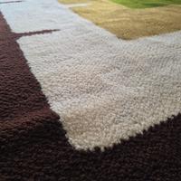 tappeto anni 70 space age lana