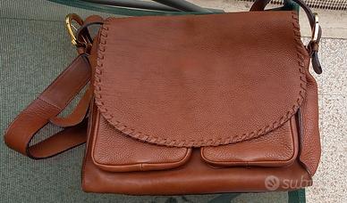 BORSA IN PELLE MARRONE