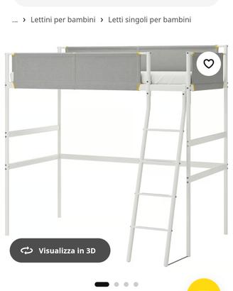 letto soppalco salvaspazio