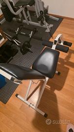 Panca inclinata interamente richiudibile