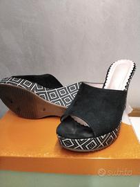 Scarpe estive plateau  blu nr 38