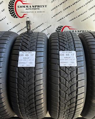 4 PNEUMATICI 235/65 R17 DUNLOP INVERNALI SEMINUOVE