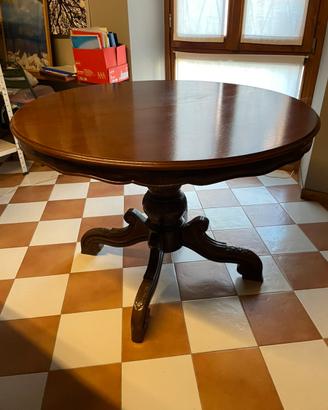 Tavolo rotondo allungabile anni 70