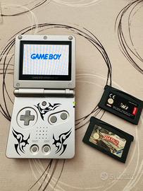 Game Boy Advance SP Tribal AGS-101 Retroilluminato