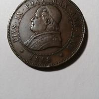 Vaticano monete da 4 soldi del 1868