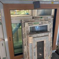 Finestra 1 anta PVC tinta larice sebza vetro