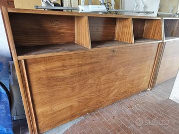 Letto a scomparsa  anni 50 con rete no doghe