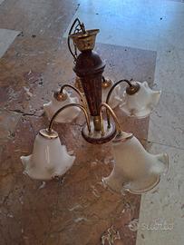 Lampadario Vintage 5 Luci Stile Classico