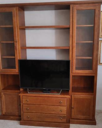 MOBILE IN LEGNO TINTA NOCE PORTA TV