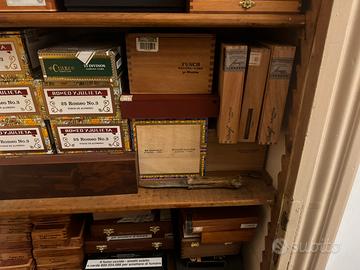 Scatole sigari cohiba, montecristo, partagas