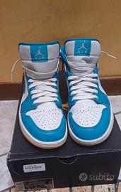 air jordan 1 mid azzurre 