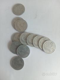lotto monete 5 lire