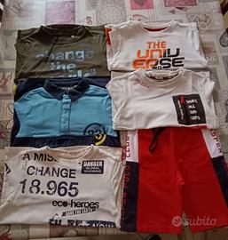 LOTTO MAGLIETTE MANICHE LUNGHE BAMBINO 4-5 ANNI 