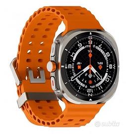 Smartwatch S7 Ultra - Cinturino moderno arancione,