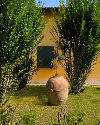 Orcio antico in terracotta da giardino