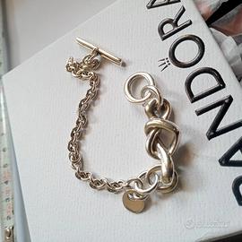 Bracciale pandora nodo d'amore cm. 19