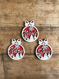 Palline di Natale personalizzate con nome