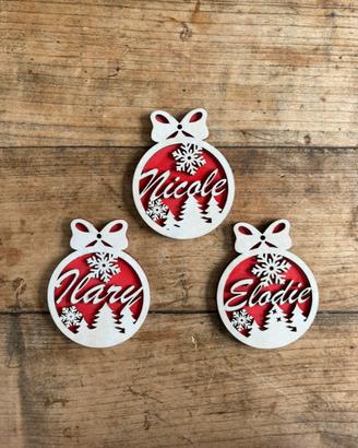 Palline di Natale personalizzate con nome