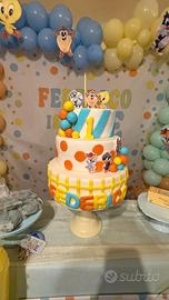 torta tema loony tunes 