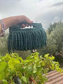 Borsa fatta a mano verde