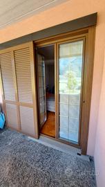 portafinestra in pvc con persiana scorrevole