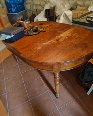 tavolo dell'ottocento con prolunga