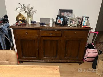 Credenza 3 ante con 3 cassetti in arte povera